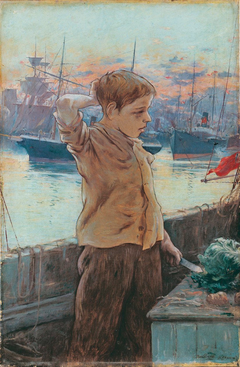 ""Le mousse"" (A hajó fiúja) Peinture d
