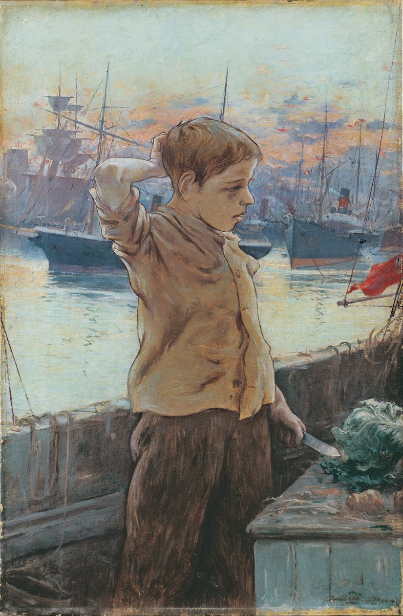 A hajós fiú, 1887 alkotó: Adolfo Guiard y Larrauri