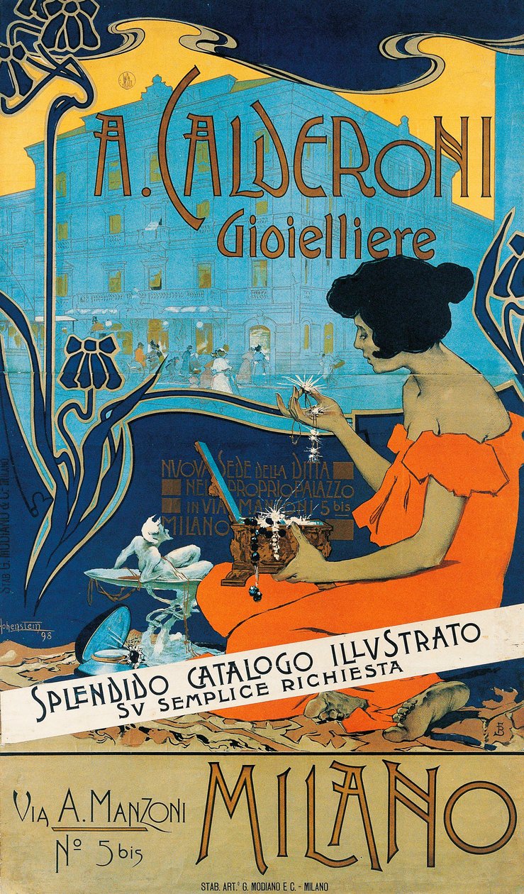 Calderoni Jewellernek, Milánóba alkotó: Adolfo Hohenstein