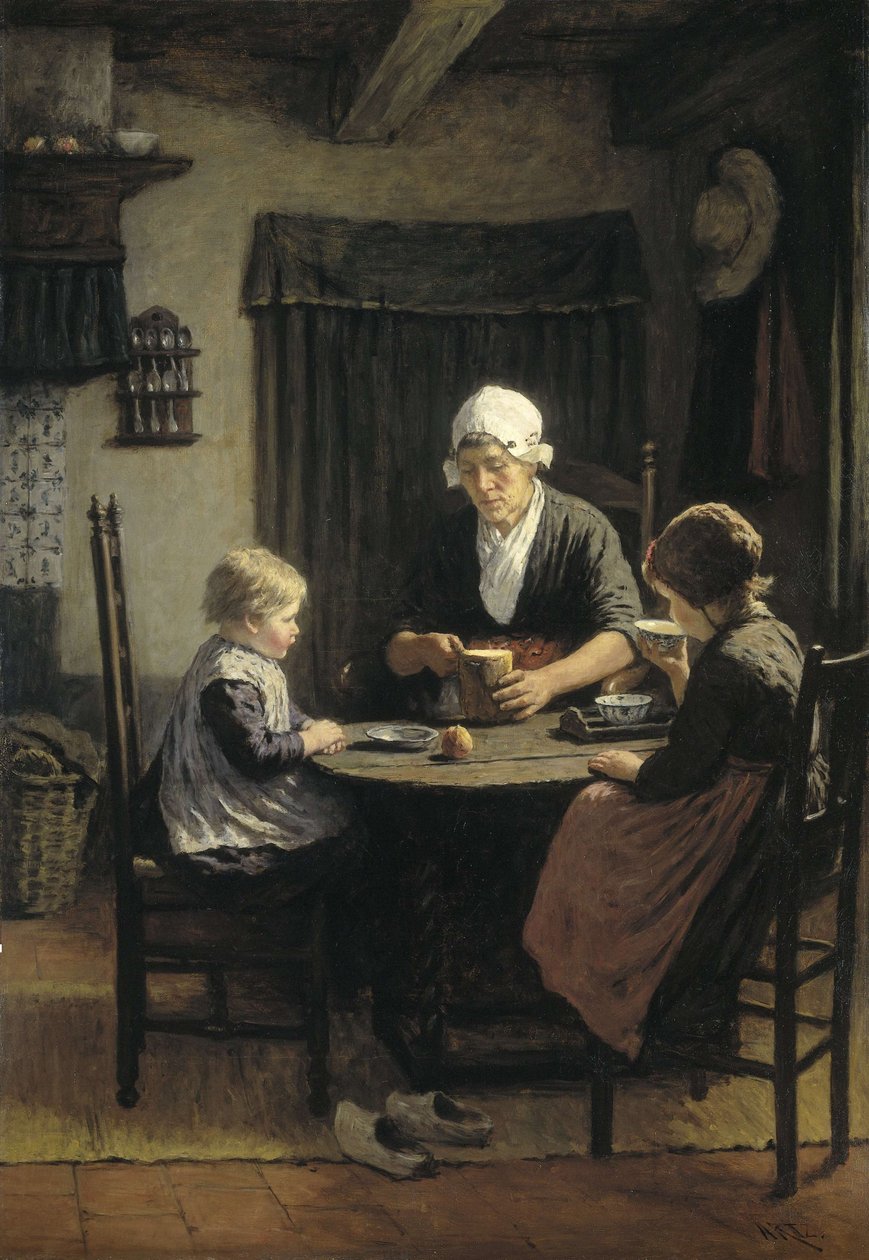 A nagymamáknál alkotó: David Adolph Constant Artz