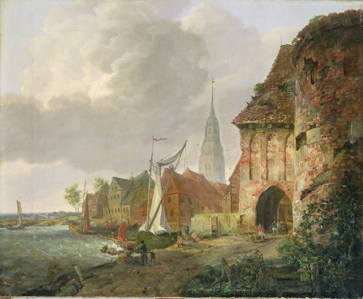 A márciusi kapu Buxtehude-ban, 1830 alkotó: Adolph Kiste