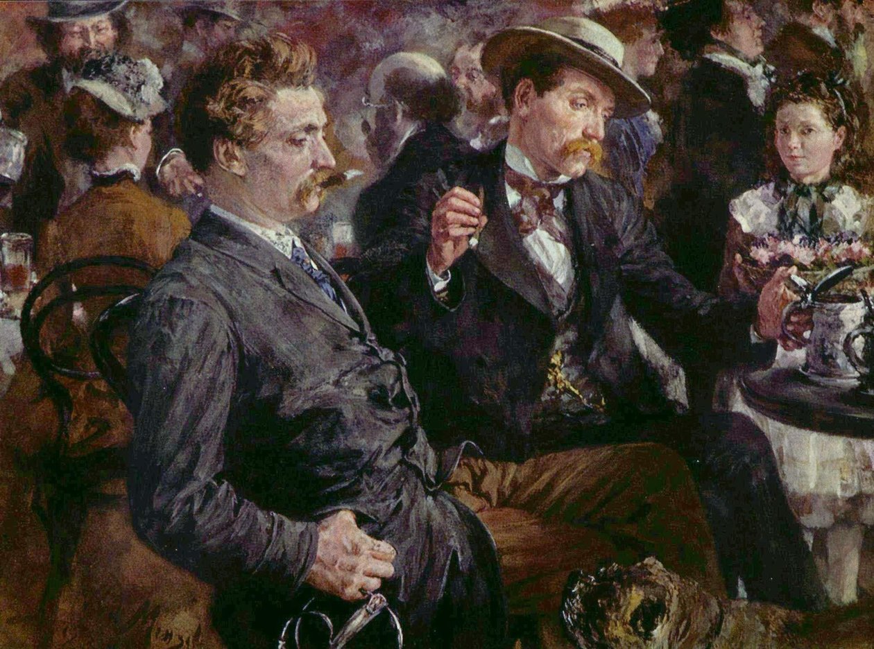 A sörkertben alkotó: Adolph Menzel