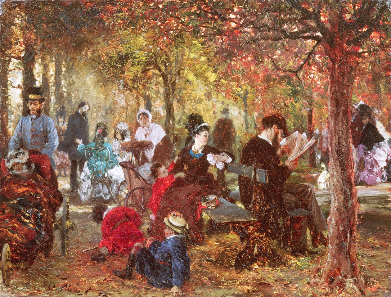 A Luxembourg-kertben alkotó: Adolph Menzel