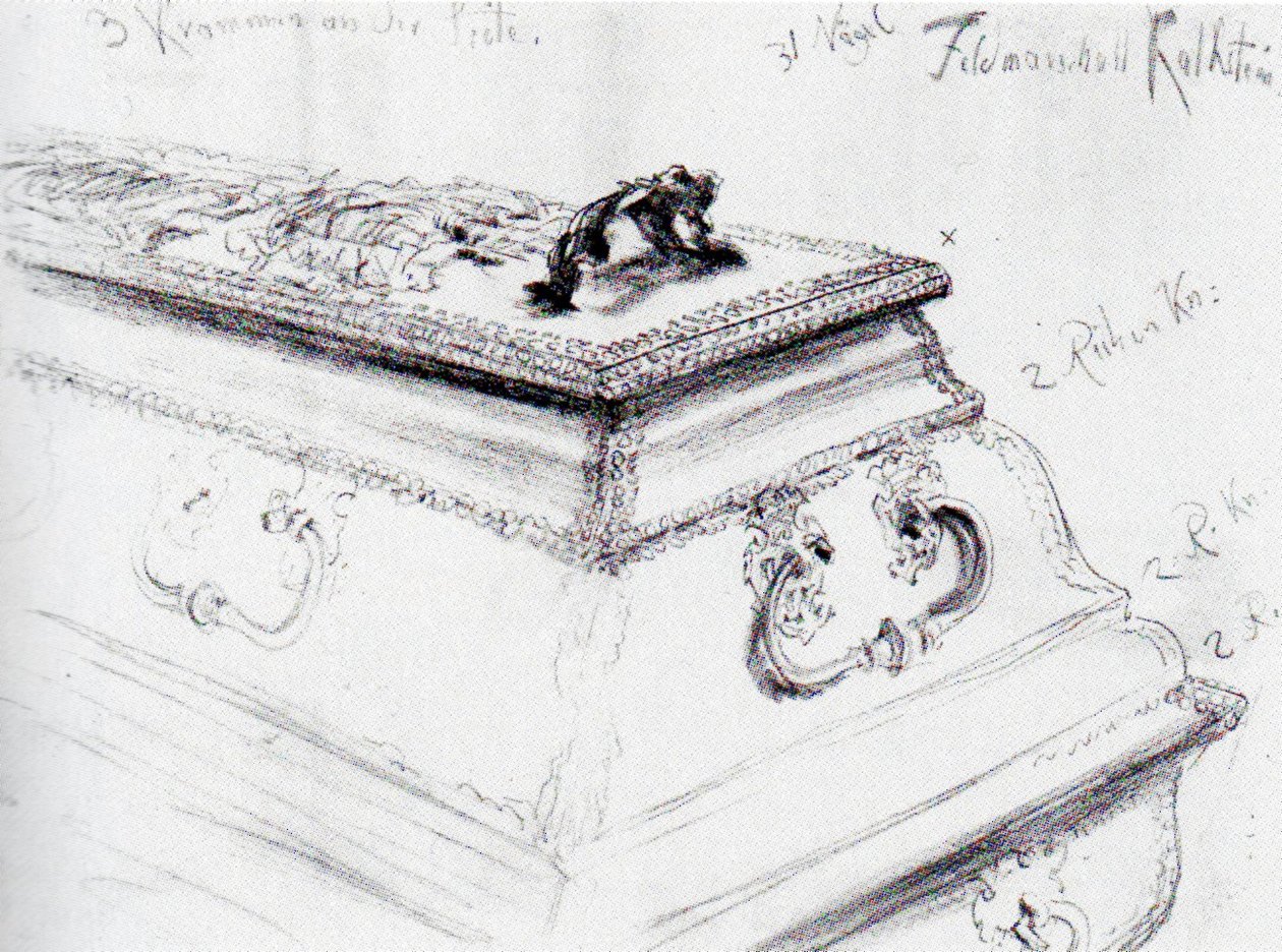 Von Kalckstein tábornagy koporsója alkotó: Adolph Menzel