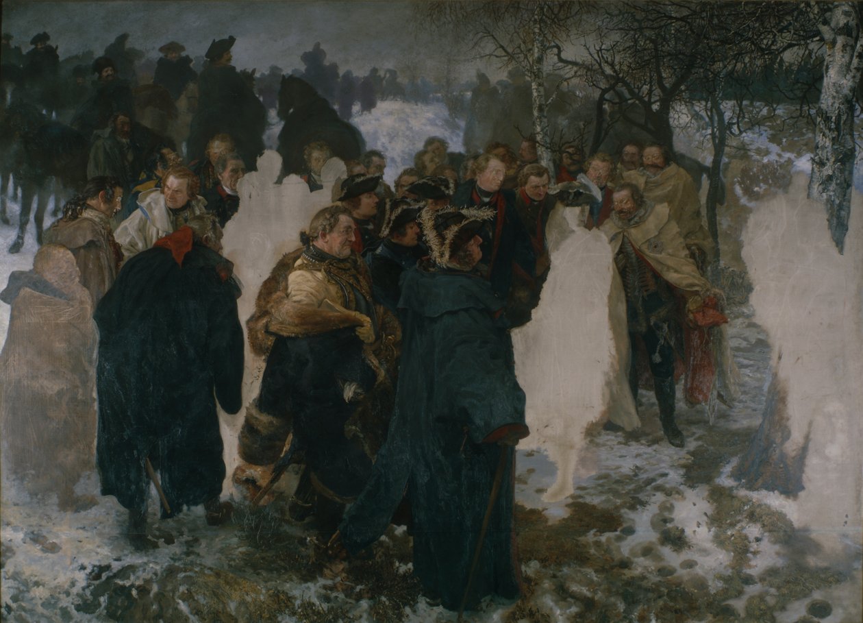 Beszéd a Leuthen-i csata előtt, 1858 alkotó: Adolph Menzel