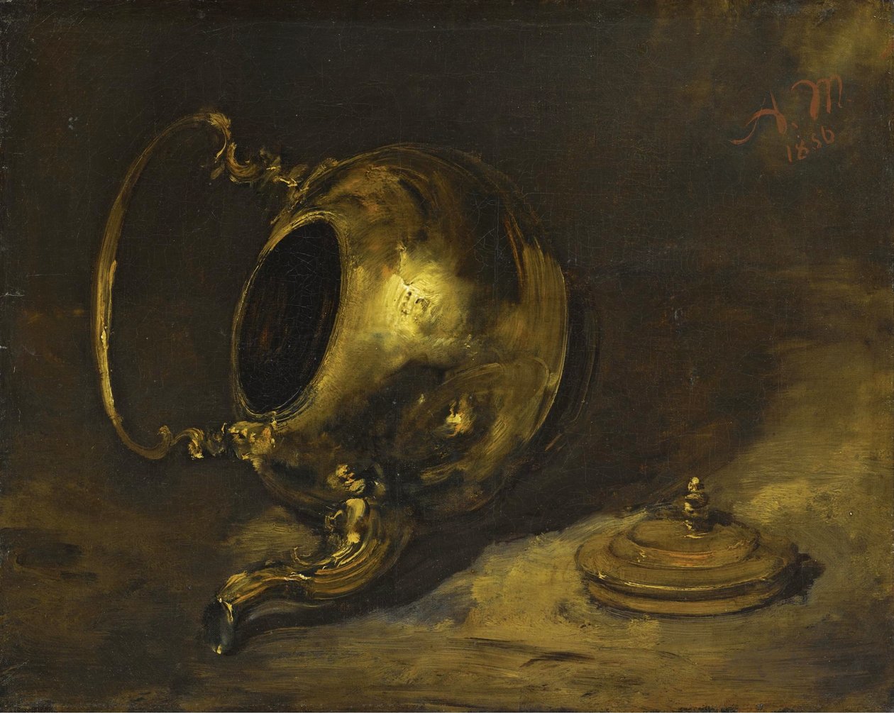 Fordított teaforraló alkotó: Adolph Menzel