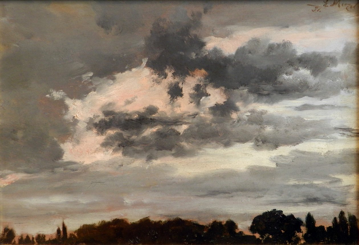Felhő tanulmány alkotó: Adolph Menzel