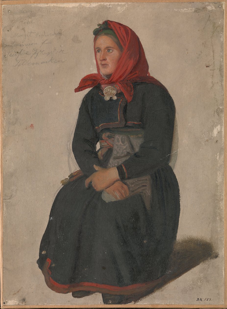 Telemarki parasztasszony alkotó: Adolph Tidemand