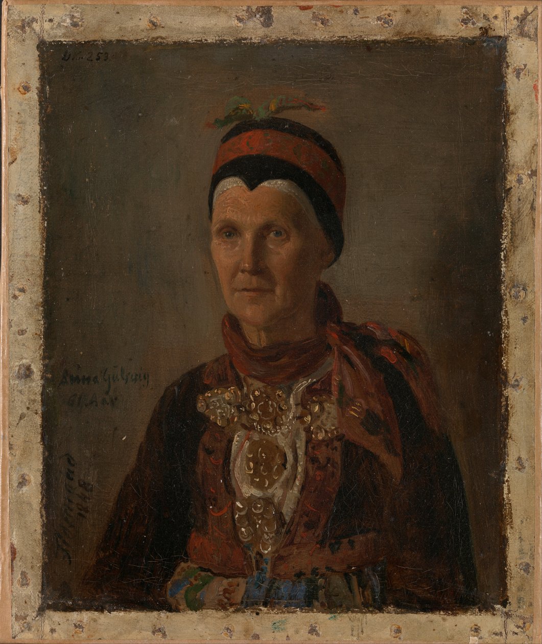 Anna Gulsvig portréja alkotó: Adolph Tidemand