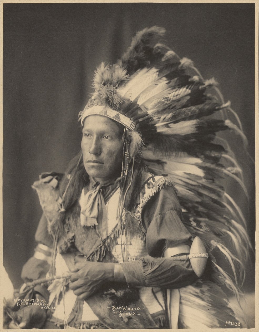 Bad Wound, Sioux alkotó: Adolph F. Muhr