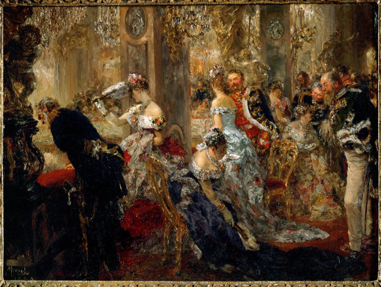 A fehér teremben (olaj, vászon) alkotó: Adolph Friedrich Erdmann von Menzel