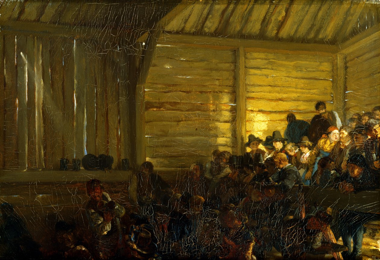 Parasztszínház Tirolban, 1859 alkotó: Adolph Menzel