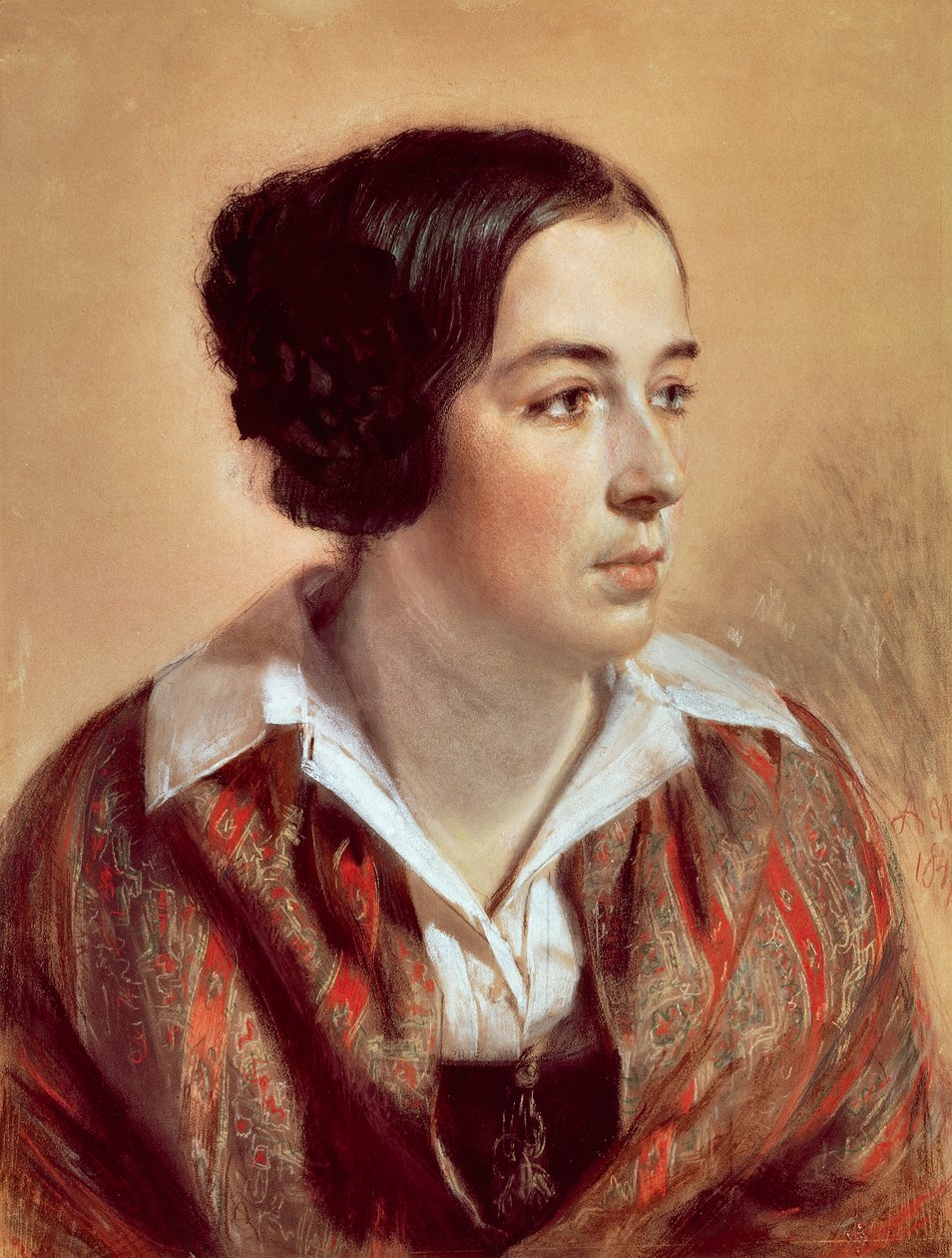 Caroline Arnold portréja alkotó: Adolph Menzel