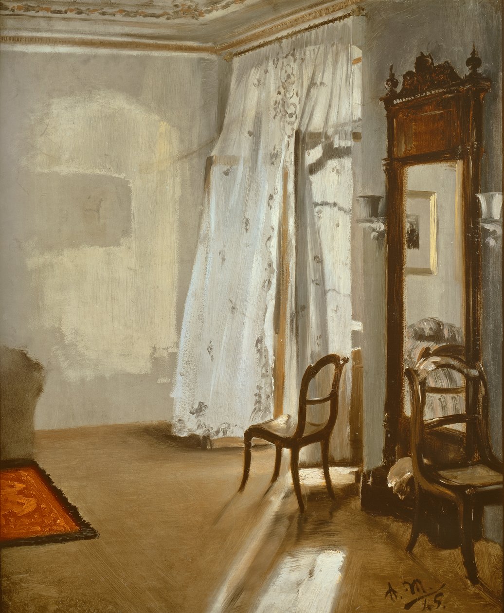 Szoba erkéllyel alkotó: Adolph Menzel