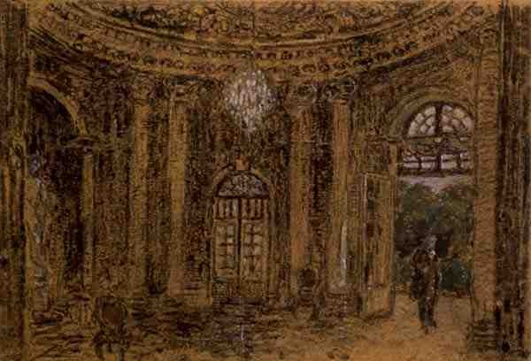 Tanulmány a „Concert in Sanssouci” számára alkotó: Adolph Menzel