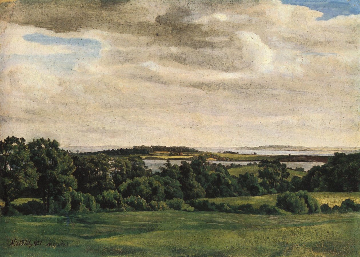 Német: Holsteinische Landschaft alkotó: Adolph Friedrich Vollmer