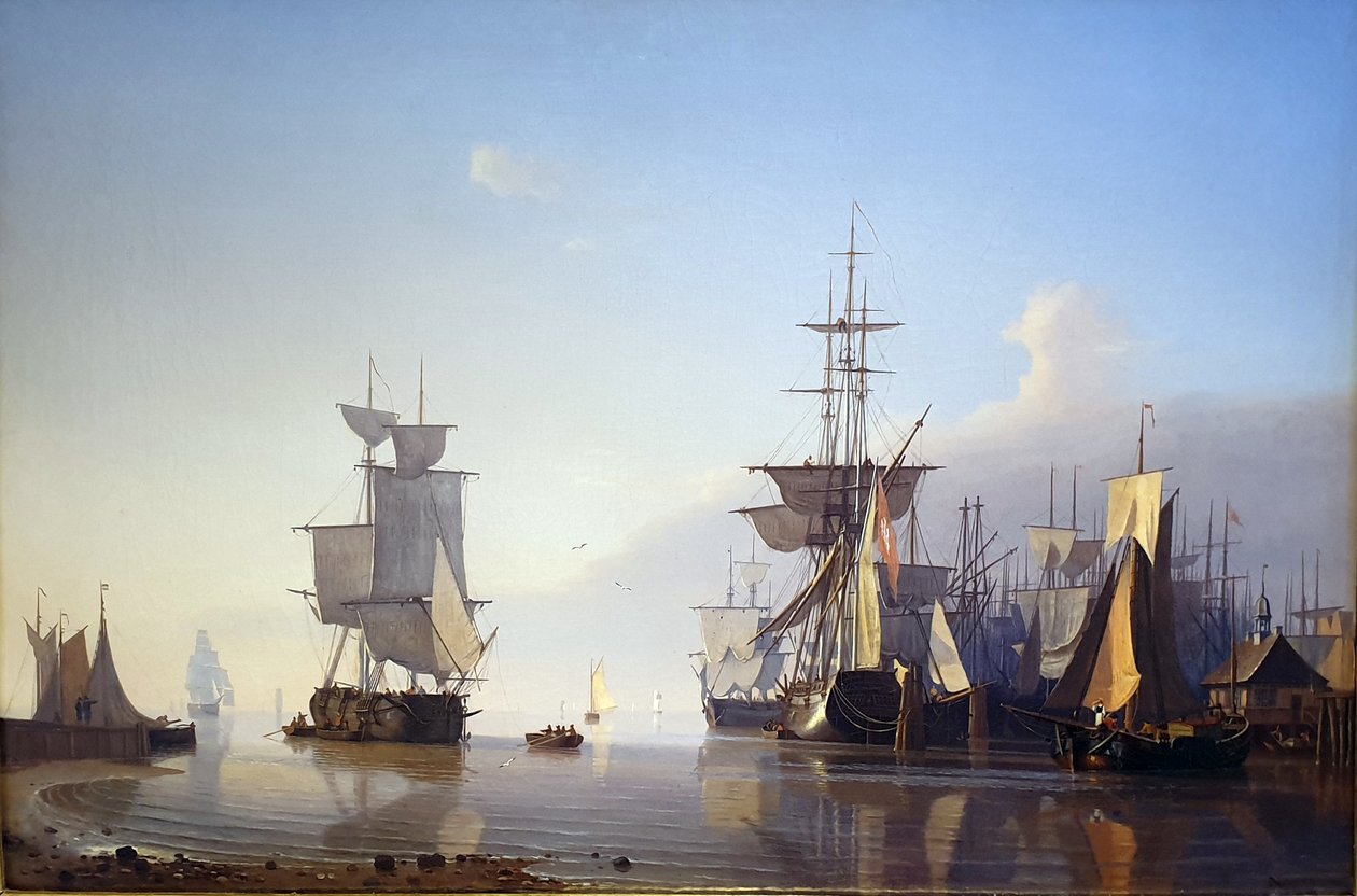 Vitorlás hajókkal rendelkező haditengerészet alkotó: Adolph Friedrich Vollmer