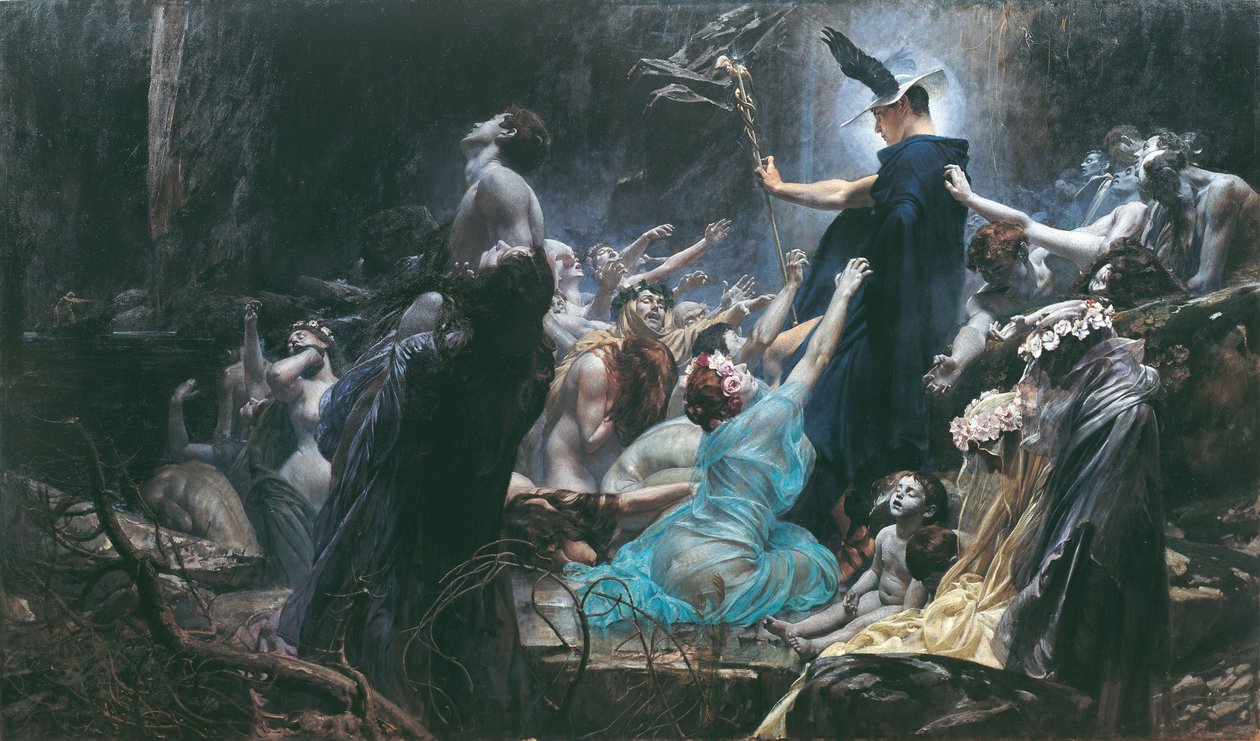 Acheron lelkei, 1898 alkotó: Adolf Hiremy Hirschl