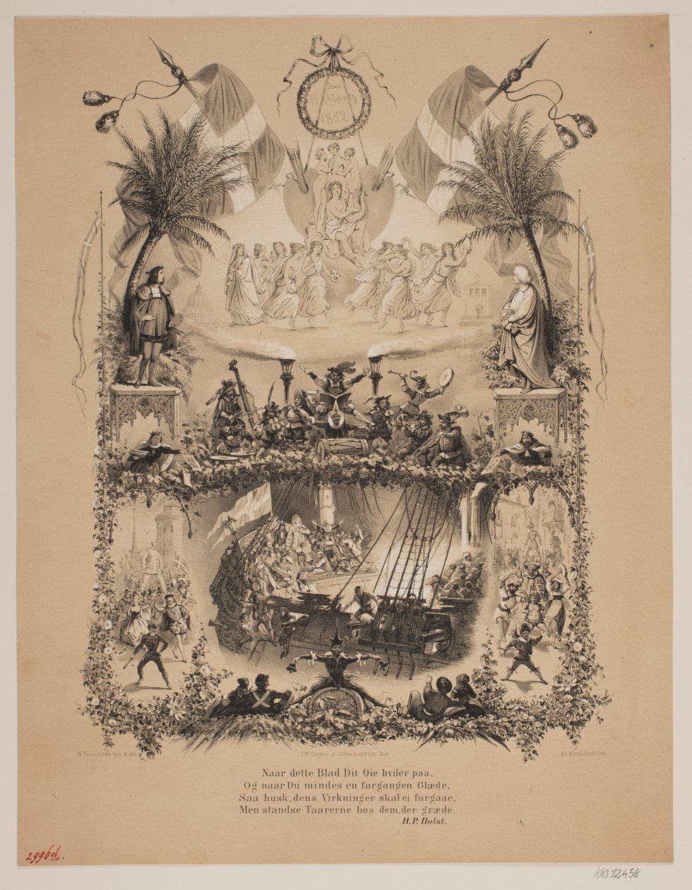 D. 1852. márc. 11 alkotó: Johan Adolph Kittendorff