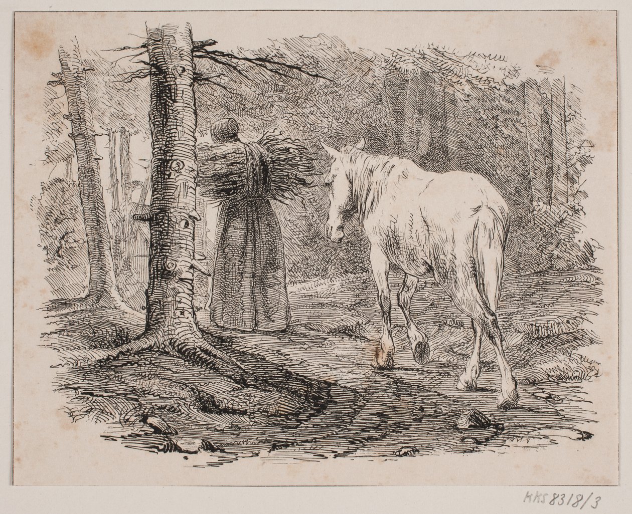 A feleség és a ló alkotó: Johan Adolph Kittendorff