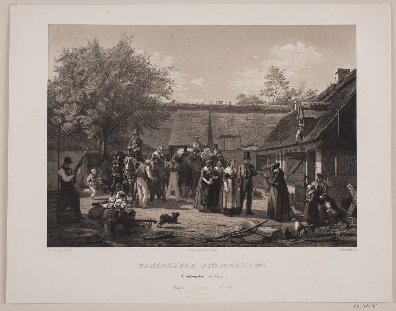 Zélandi parasztlakodalom alkotó: Johan Adolph Kittendorff