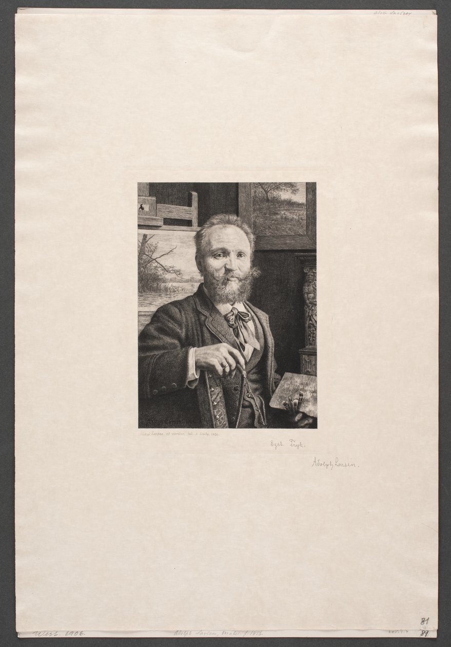 Önarckép alkotó: Adolph Larsen