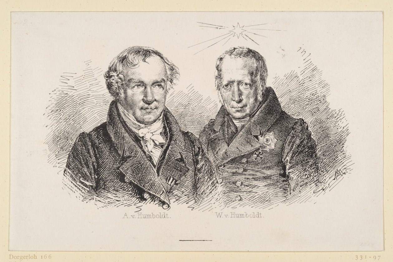 Alexander és Wilhelm von Humboldt alkotó: Adolph Menzel
