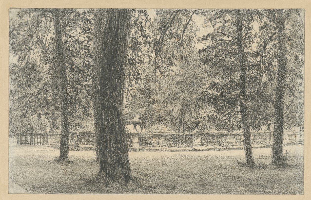 Korlát a Sanssouci-park bejáratánál alkotó: Adolph Menzel