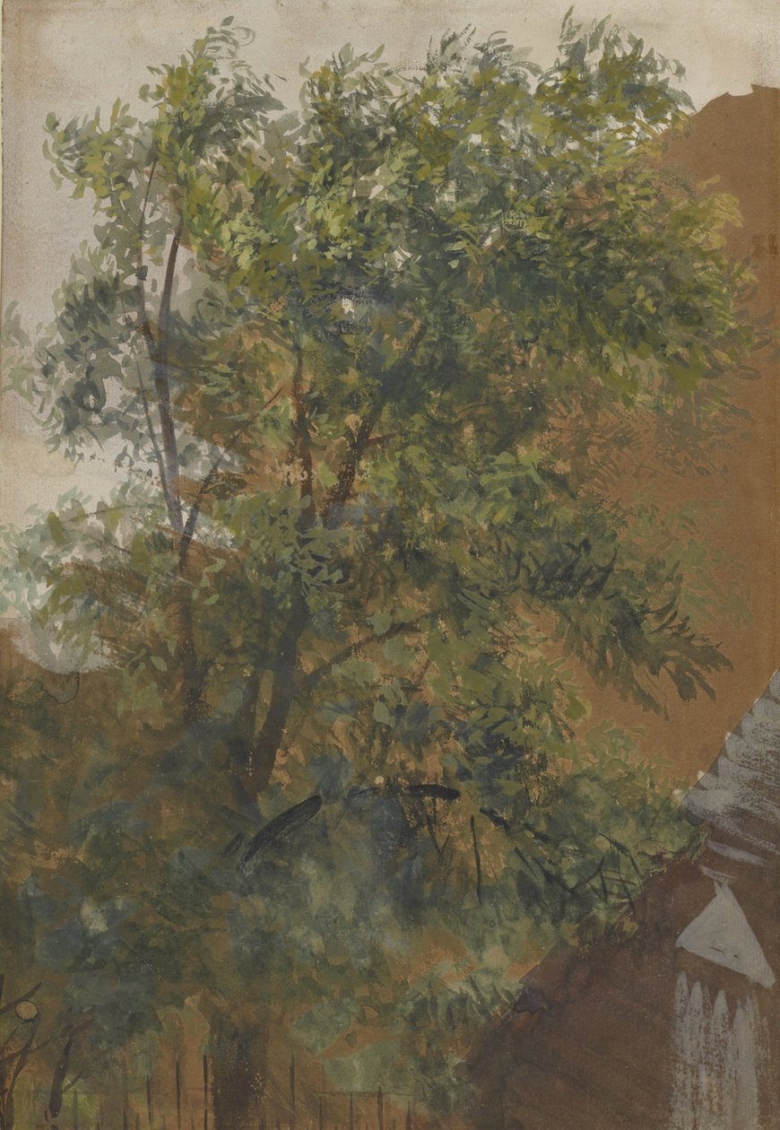 Kilátás a Marienstraße 22. szám alatti stúdiójának udvari ablakából alkotó: Adolph Menzel