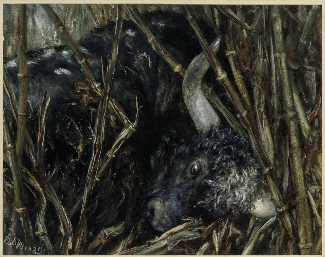 A jakbika a bambuszban. A „Gyermekalbumból“ alkotó: Adolph Menzel