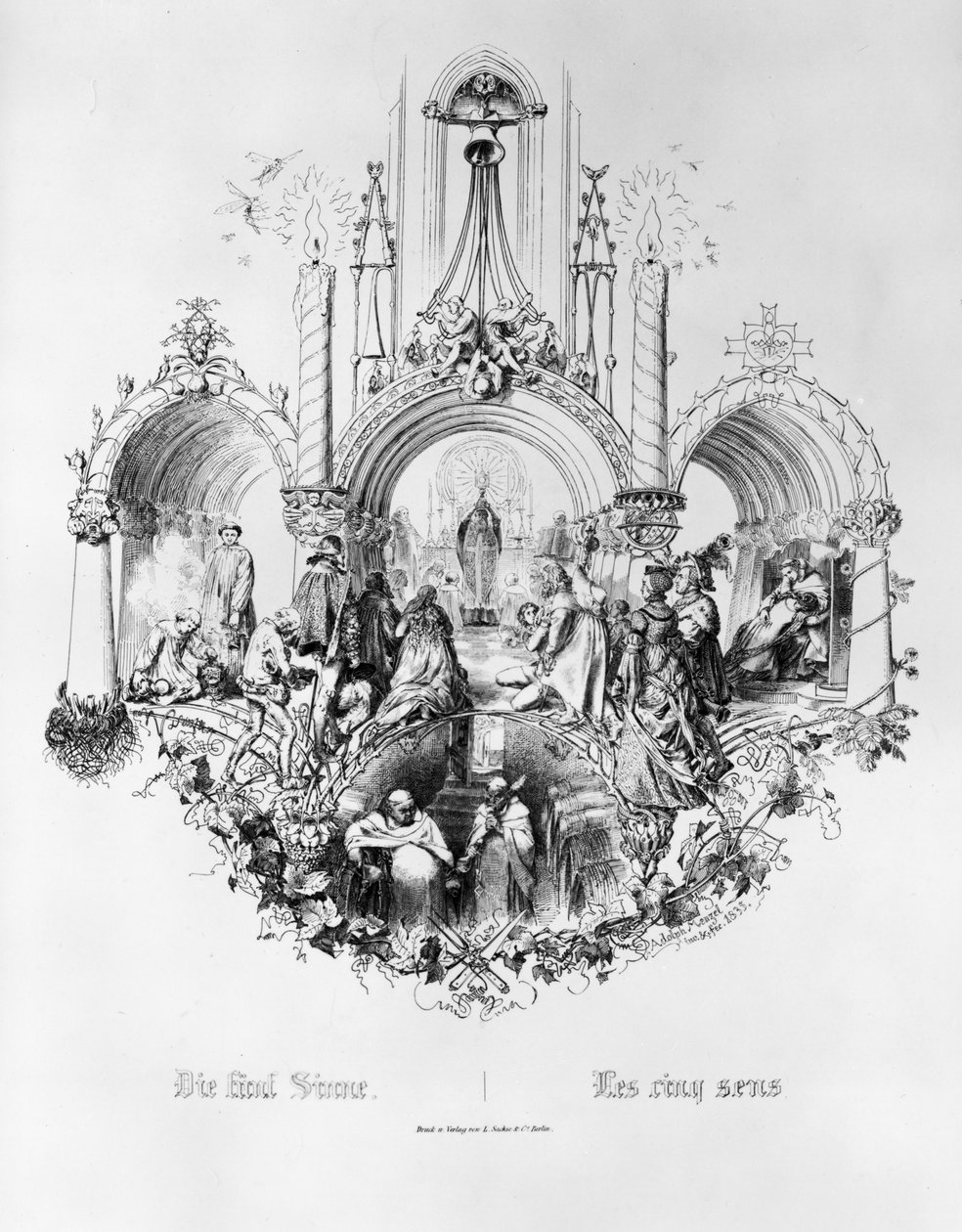 Az öt érzék alkotó: Adolph Menzel