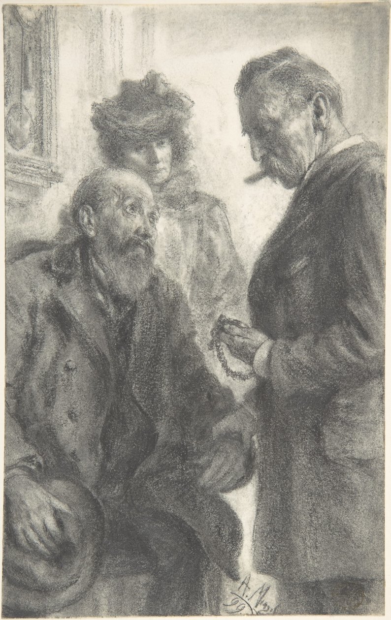 Orvos és beteg alkotó: Adolph Menzel