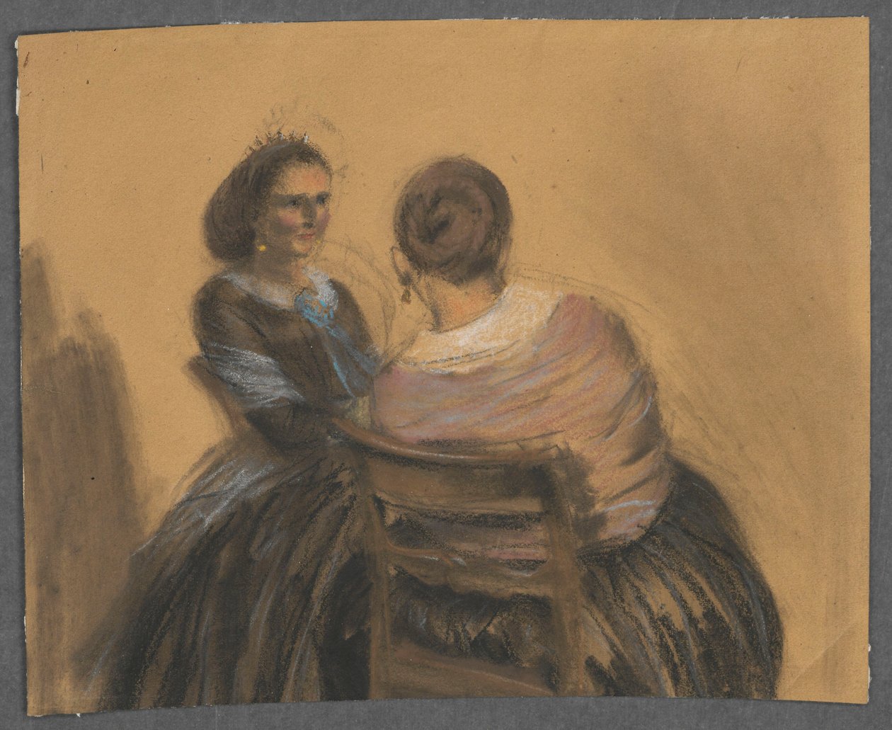 Két nő alkotó: Adolph Menzel