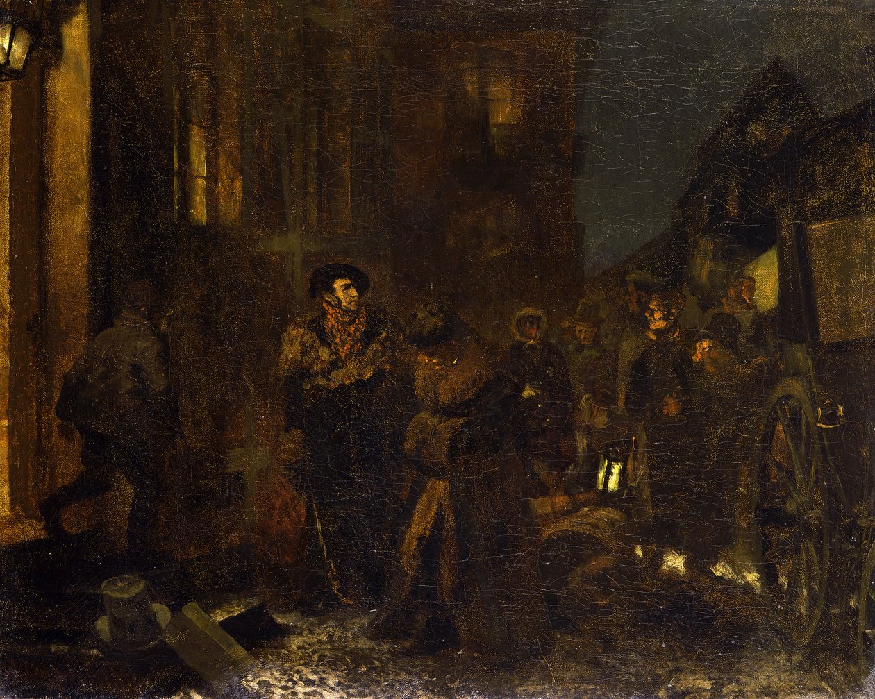 Pihenő az úton alkotó: Adolph Menzel