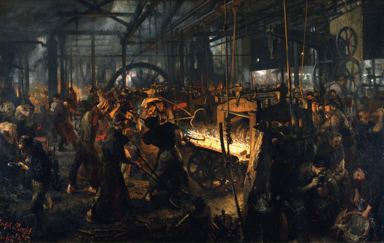 Hengermű (Modern küklopszok) alkotó: Adolph Menzel
