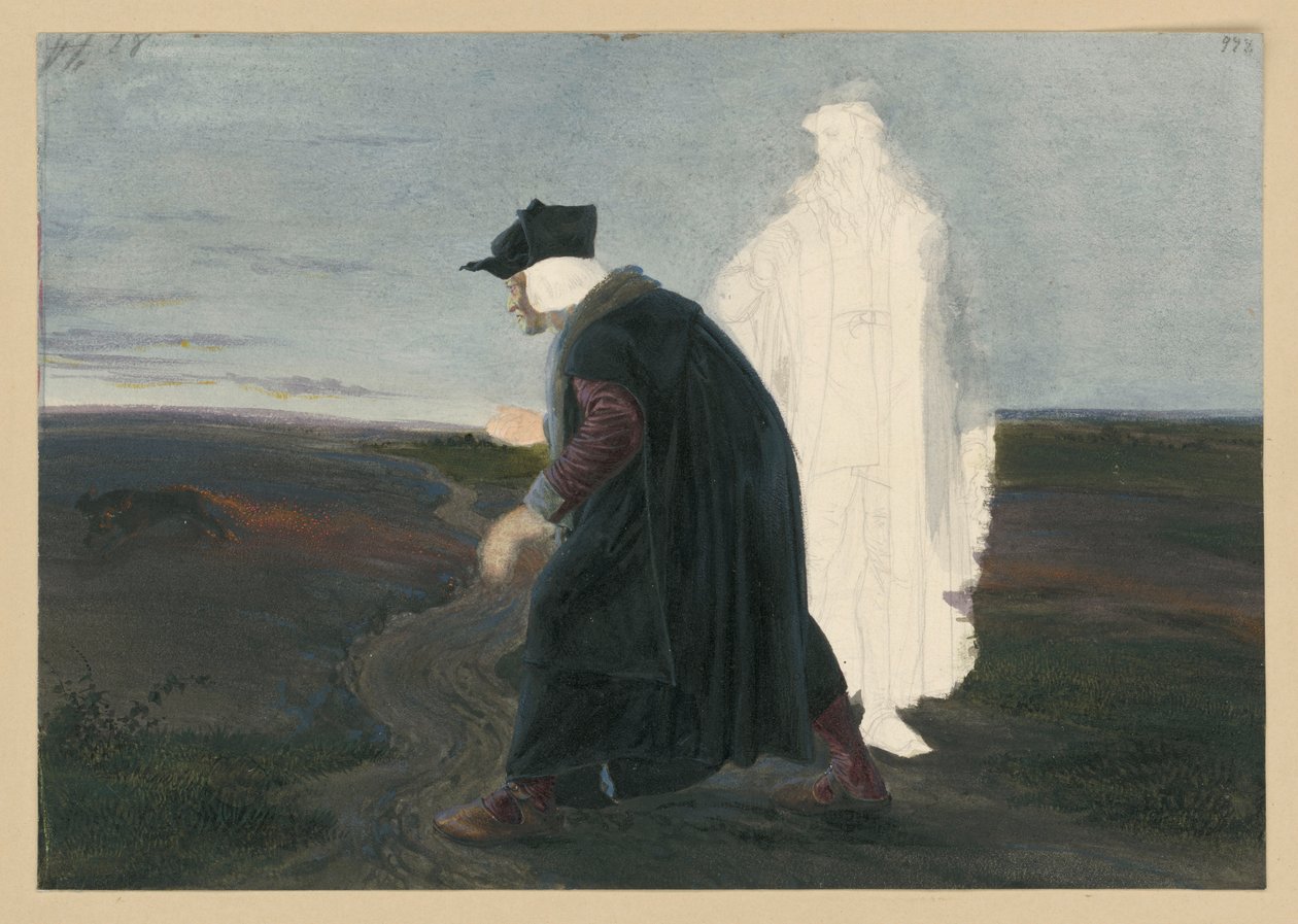 Faust és Wagner alkotó: Adolph Menzel