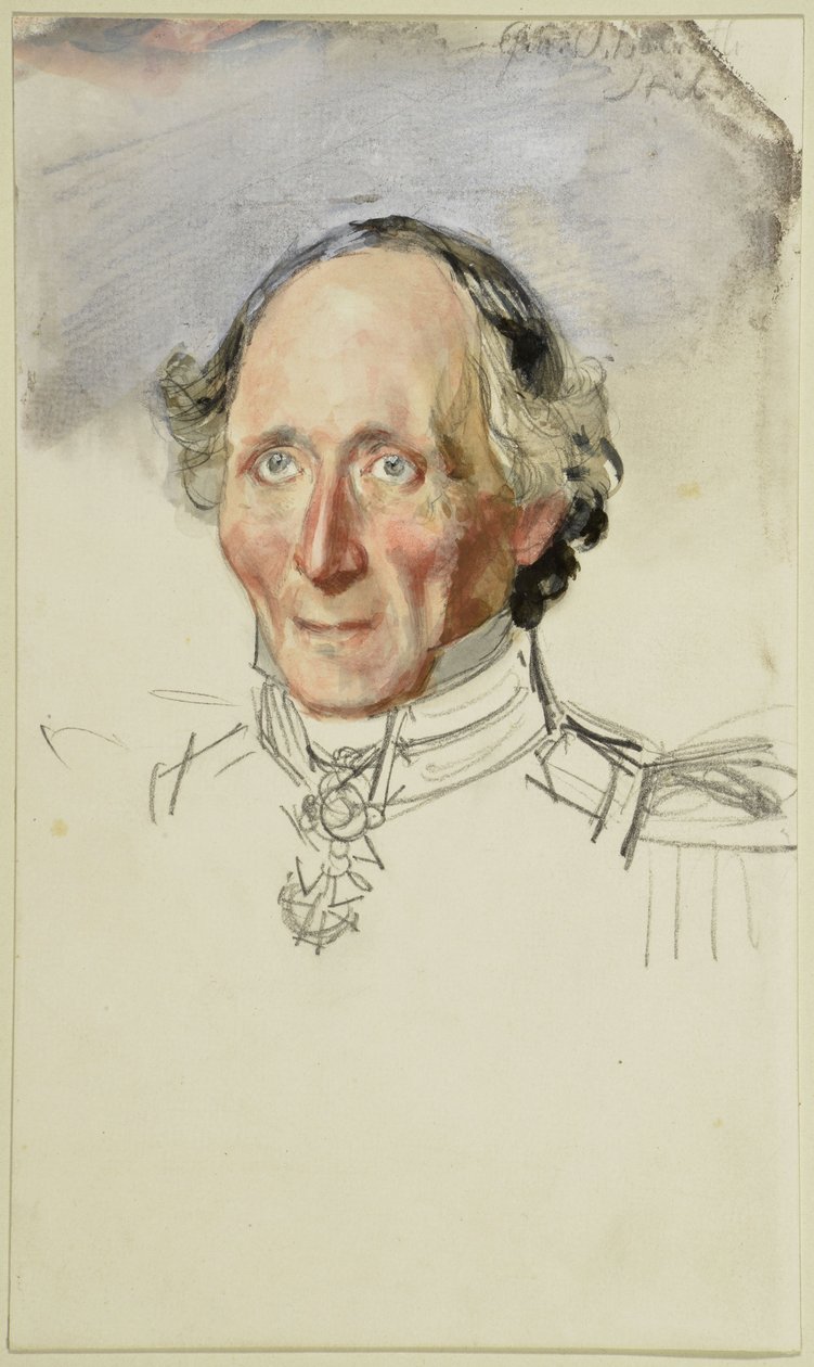 Friedrich August Stüler. Vázlat a „I. Vilmos koronázása Königsbergben” című festményhez alkotó: Adolph Menzel