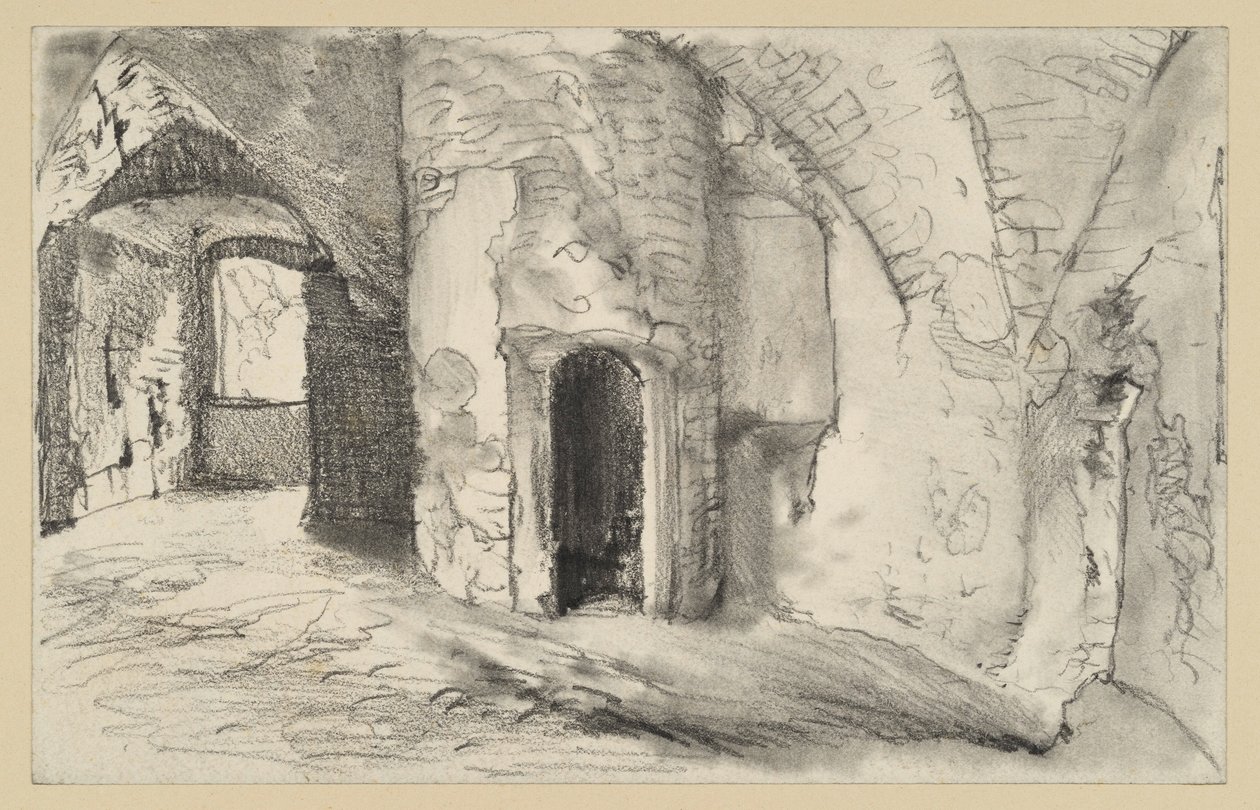 Boltozatos terem, amely a körtoronyba vezet alkotó: Adolph Menzel