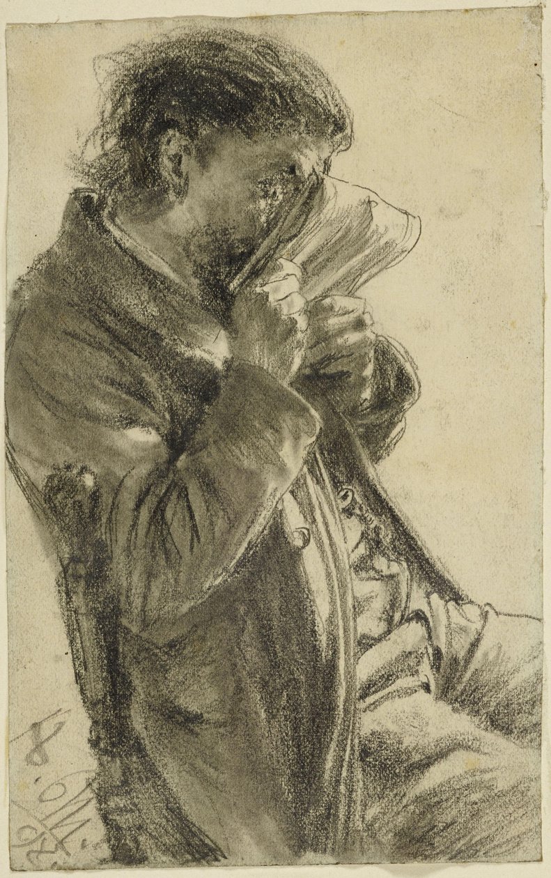 Olvasó férfi alkotó: Adolph Menzel