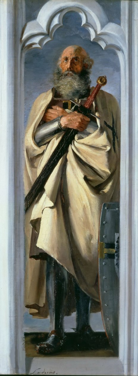 Brunswicki Luther Luder, a Német Lovagrend nagymestere, 1846. alkotó: Adolph Menzel