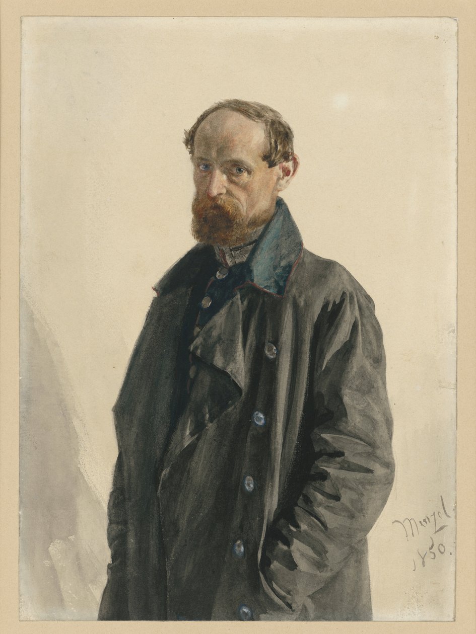 Leuthold őrnagy, a Gárda Füzér Ezredből alkotó: Adolph Menzel
