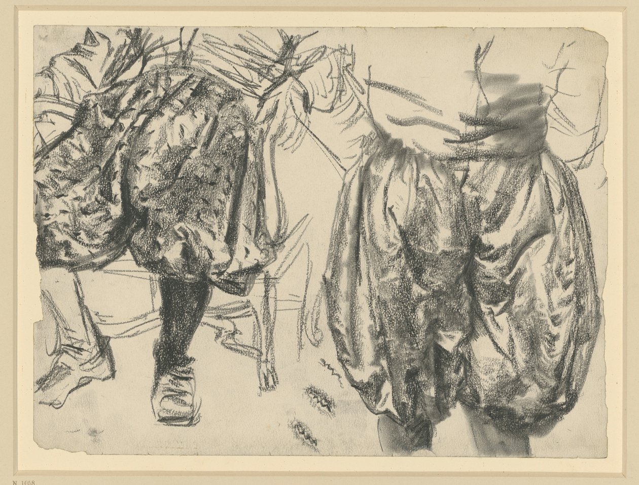 I. Johann Georg szász választófejedelem díszruhájában ábrázolt modell két nézetből, Történeti Múzeum, Drezda alkotó: Adolph Menzel