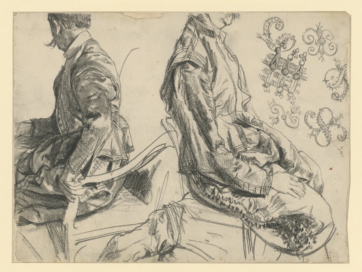 I. Johann Georg szász választófejedelem díszruhájában ábrázolt modell két nézetből, Történeti Múzeum, Drezda alkotó: Adolph Menzel
