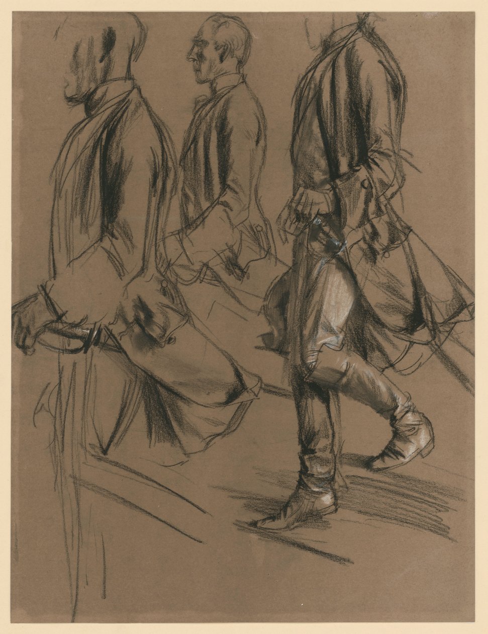 II. Frigyes kíséretéből származó tiszt. Makettvázlat a „II. Frigyes és II. József találkozása Neisse-ben” című műhöz alkotó: Adolph Menzel