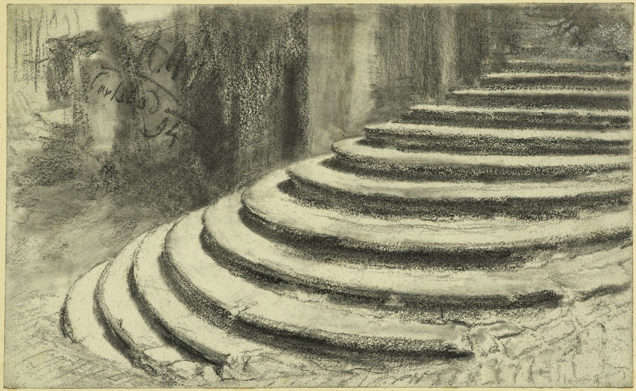 A karlsbad-i Mária Magdolna-templom portál lépcsője alkotó: Adolph Menzel