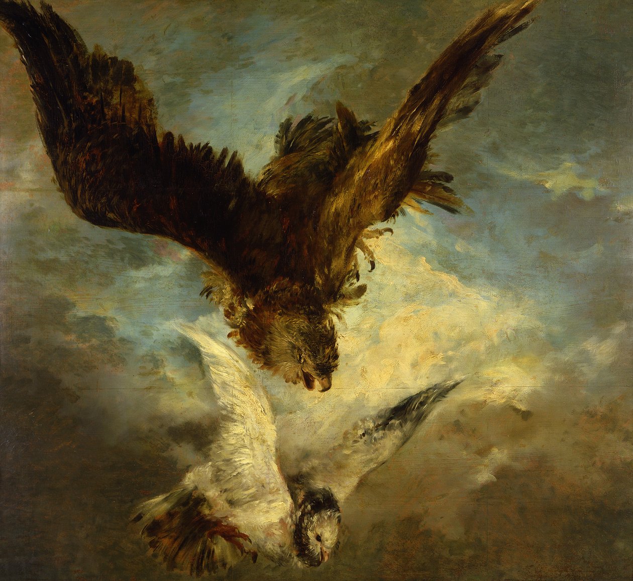 Üvegfestmény egy lövészegyesület számára alkotó: Adolph Menzel