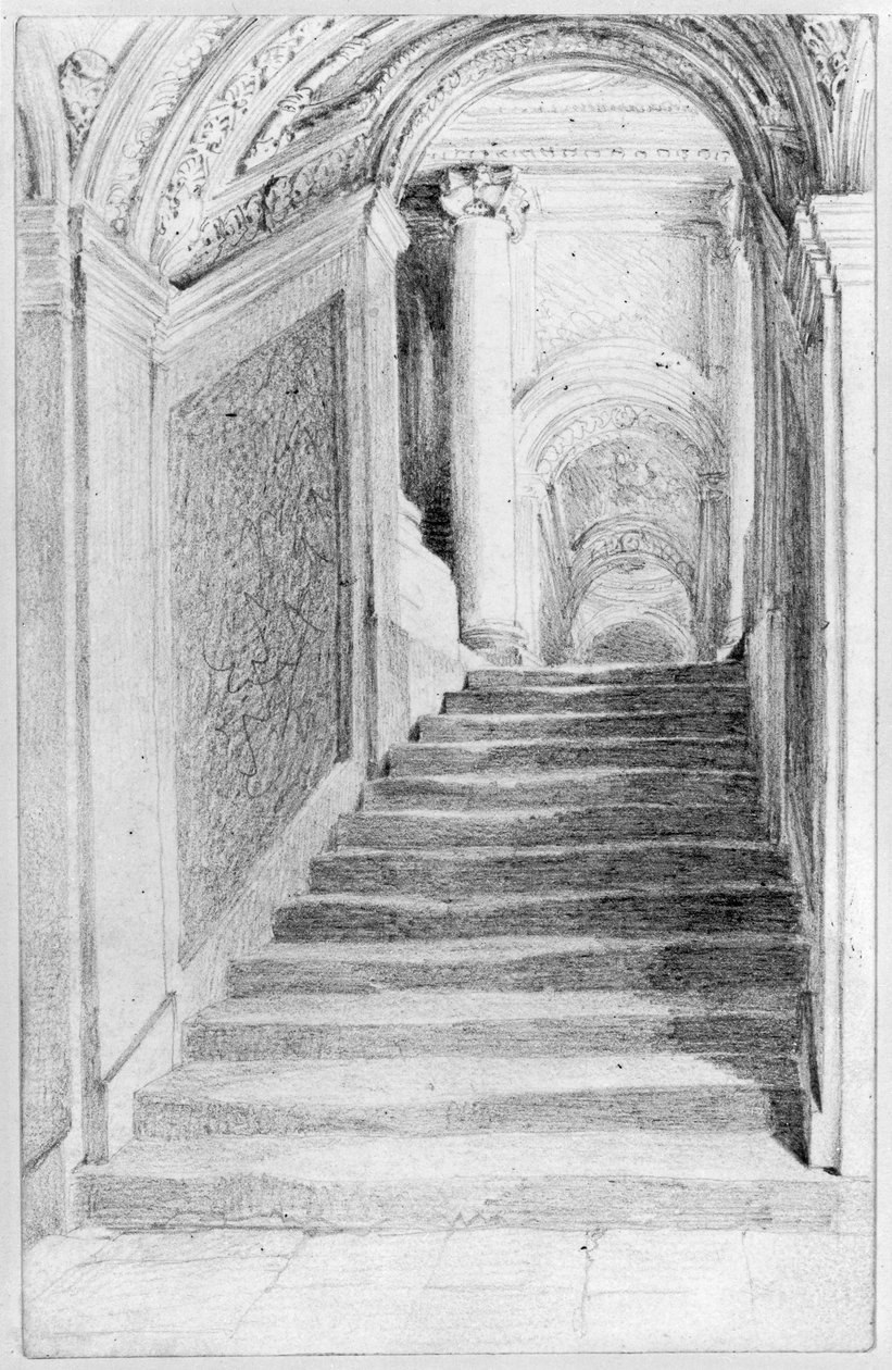 Berlini Városi Palota – Lovagterem lépcsőháza (V. portál) alkotó: Adolph Menzel