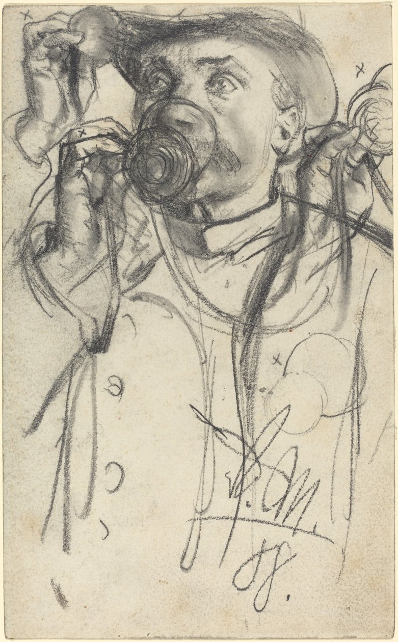 Tanulmányok egy ivó férfiról alkotó: Adolph Menzel