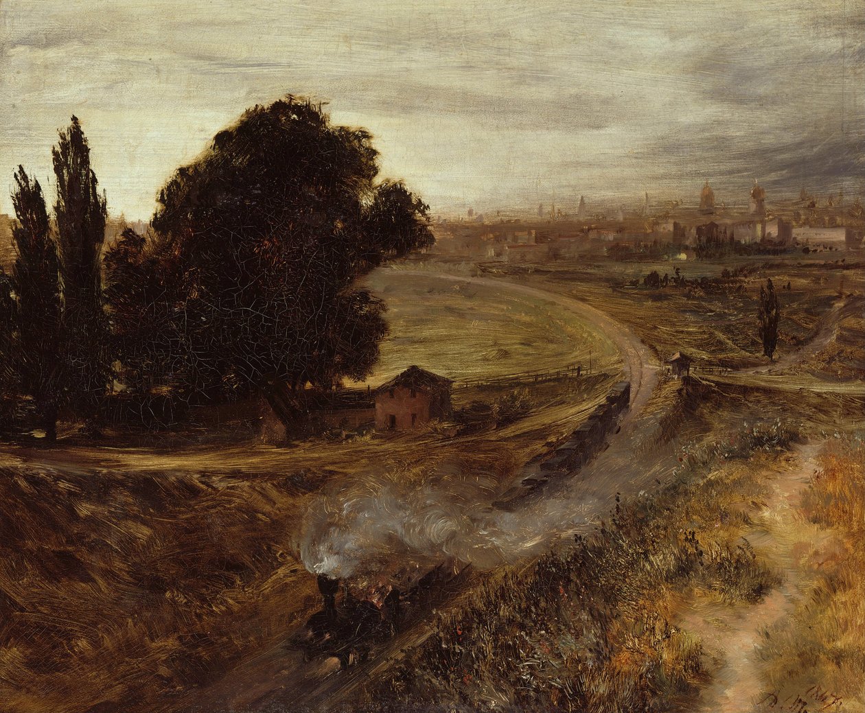 A Berlin-Potsdam vasút, 1847 alkotó: Adolph Menzel