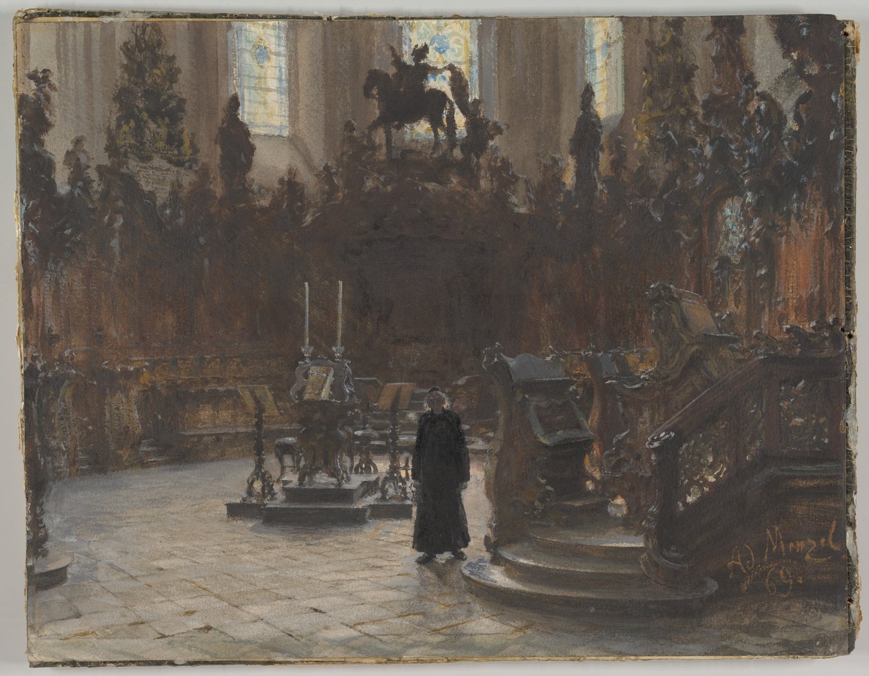 A mainzi székesegyház kóruspadjai alkotó: Adolph Menzel